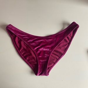 TRIANGL VELVET SEREA PLUM BIKINI BOTTOMS ONLY